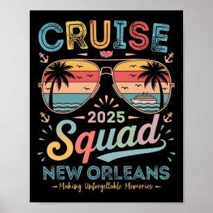 Kreuzfahrtsteam 2025 New Orleans Familien-Gruppen- Poster