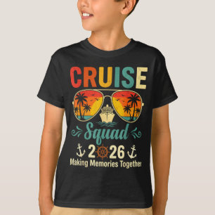 Kreuzfahrtsteam 2026 Sommerferien passende Familie T-Shirt