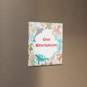 Kreuzfahrttür Unser Stateroom Kabine Seepromenade Magnet