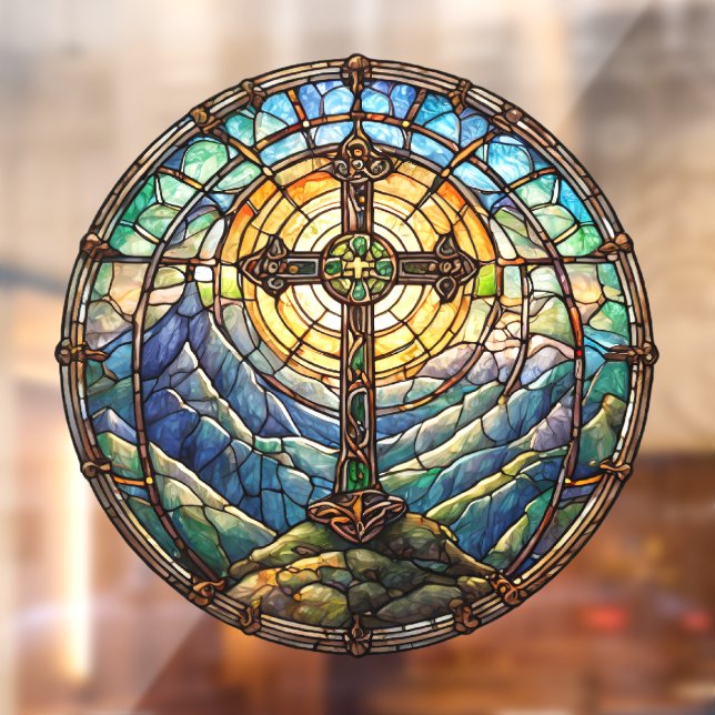 Kreuzfensterklammer Fensteraufkleber (Blatt 2)