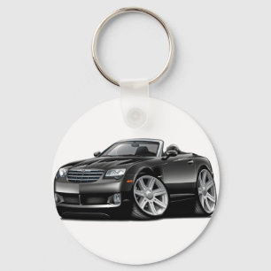 Kreuzfeuer-schwarzes Kabriolett Schlüsselanhänger