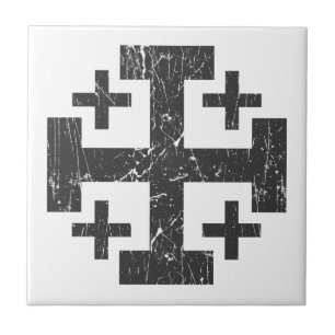 Kreuzheiliges Landgrundes-Symbol Jerusalem P Fliese