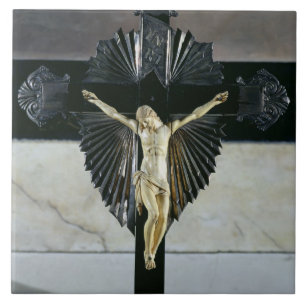 Kreuzigung, 17. Jahrhundert (Elfenbein) Fliese