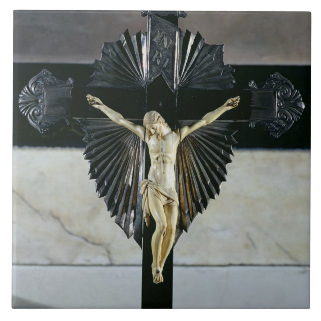 Kreuzigung, 17. Jahrhundert (Elfenbein) Fliese (Vorderseite)