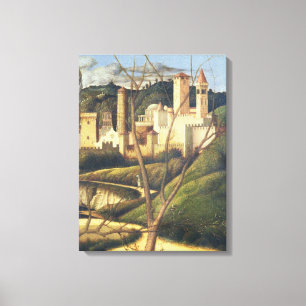 Kreuzigung (Detail der Hintergrundlandschaft SH Leinwanddruck