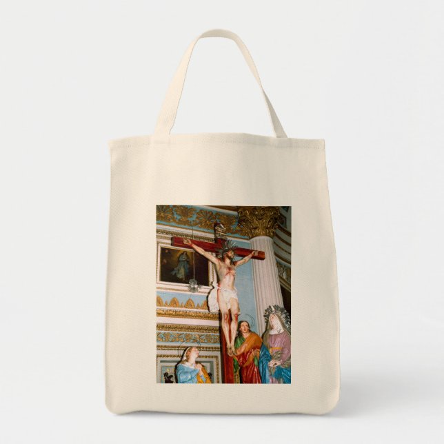 Kreuzigung in Malta Tragetasche (Vorne)
