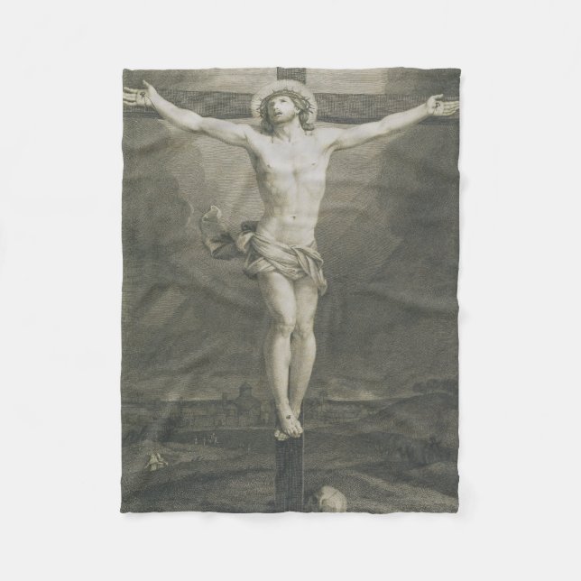 Kreuzigung Jesu Christi Fleecedecke (Vorderseite)