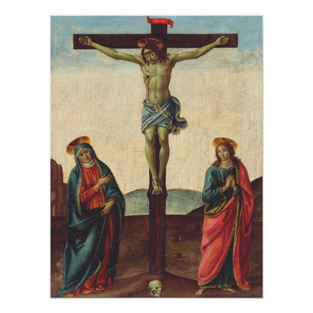 Kreuzigung Jesu durch Cosimo Rosselli Poster (Vorderseite)