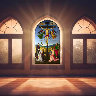 Kreuzigung Jesu Raphael Um 1500er Jahre Fensteraufkleber