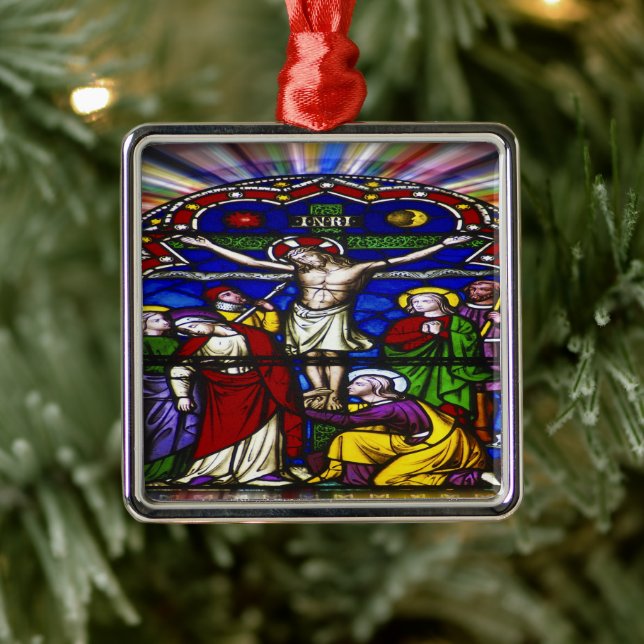 Kreuzigung Jesus Ornament Aus Metall (Baum)