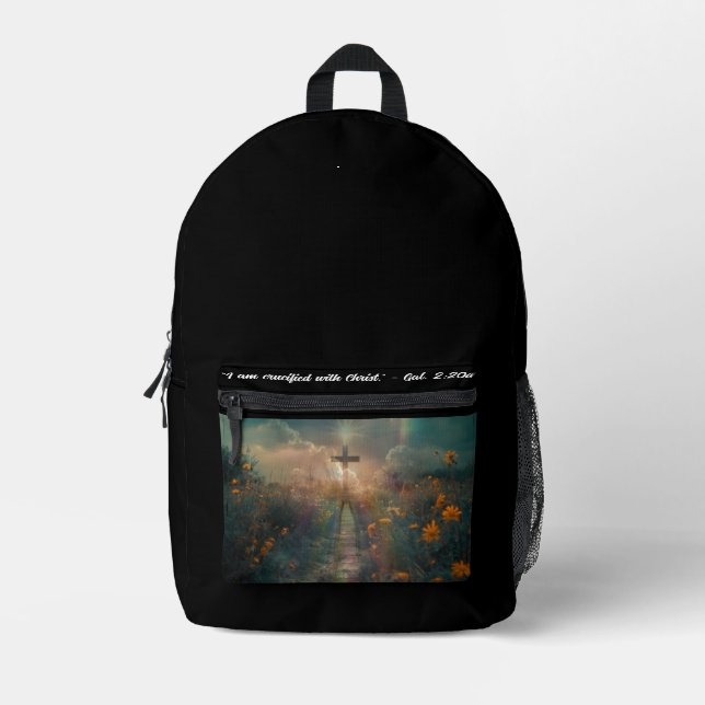 Kreuzigung mit Christ Backpack Bedruckter Rucksack (Vorderseite)