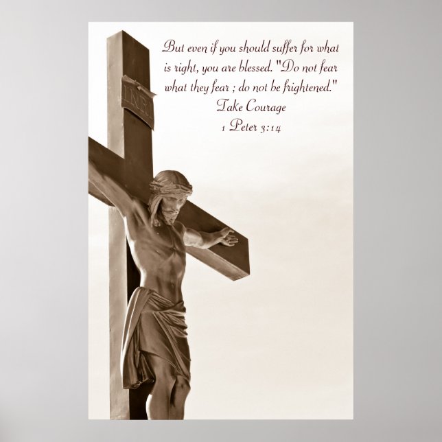 Kreuzigung mit Jesus-Christus-Poster Poster (Vorne)