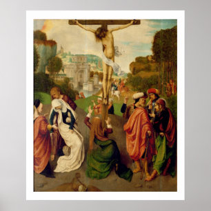 Kreuzigung (Öl auf Tafel) Poster