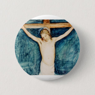 Kreuzigung vom Altarbild in der Kirche Button