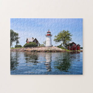 Kreuzinsel-Leuchtturm, New- Yorkpuzzlespiel Puzzle