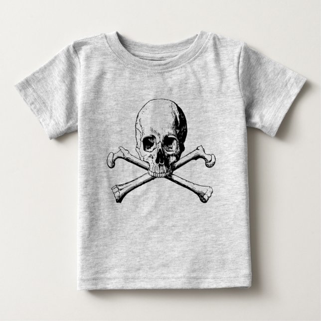 Kreuzknochen Baby T-shirt (Vorderseite)
