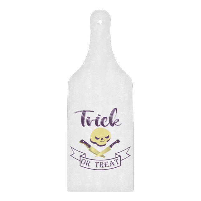 Kreuzknochen Halloween Band T Schneidebrett (Vorderseite)