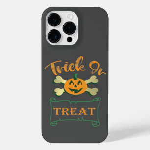 Kreuzknochen Halloween-Kürbis zu Trick oder zu Gas iPhone 14 Pro Max Hülle