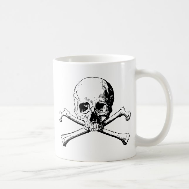 Kreuzknochen Tasse (Rechts)