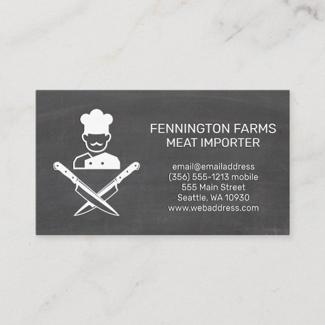 Kreuzmesser | Hintergrund der Zwischenablage Visitenkarte (Vorderseite)