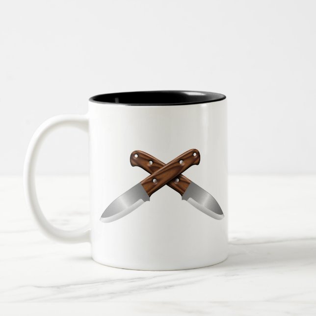 Kreuzmesser Zweifarbige Tasse (Links)