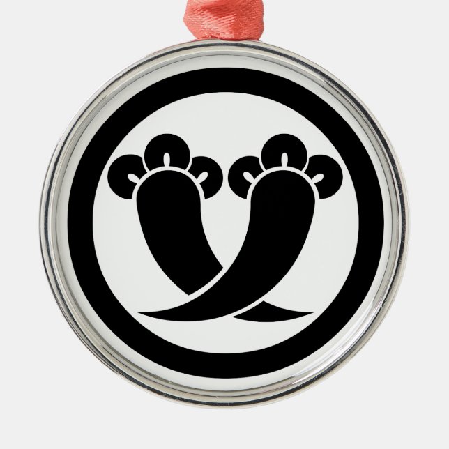 Kreuznelken Silbernes Ornament (Vorne)