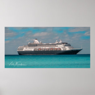 Kreuzschiff Holland America Poster
