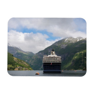 Kreuzschiff in Geirangerfjord-rechteckigem Magnete