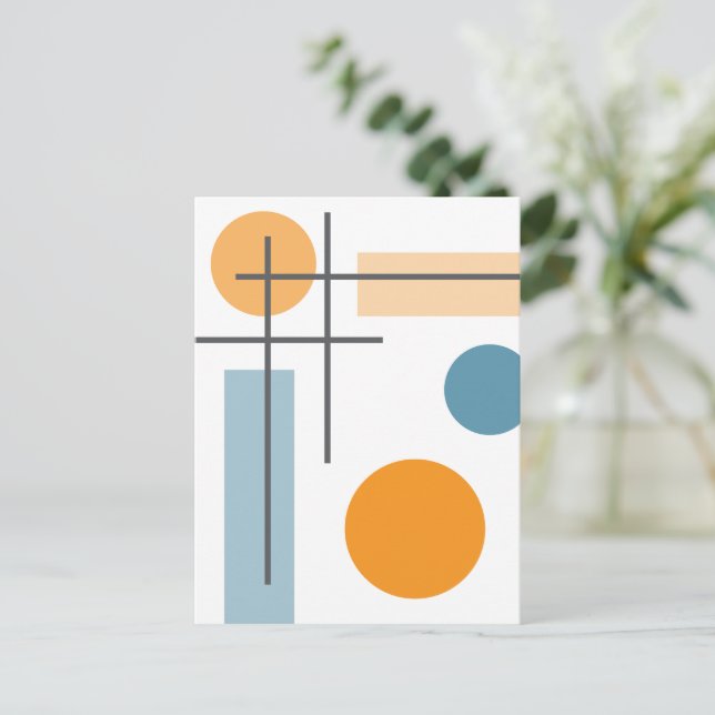 Kreuzschraffur 2 postkarte (Stehend Vorderseite)