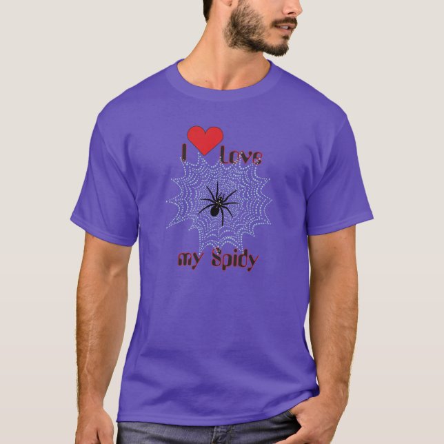 Kreuzspinne im Netz T-Shirt (Vorderseite)