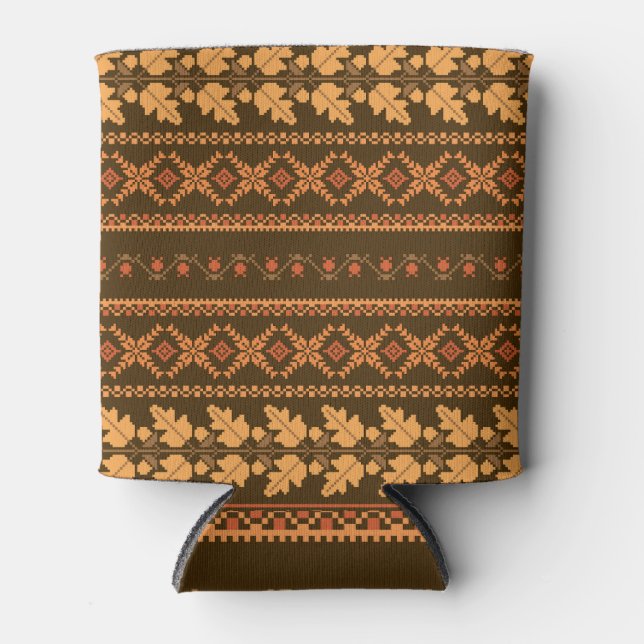 Kreuzstich des Retro-Streifens Dosenkühler (Vorderseite)