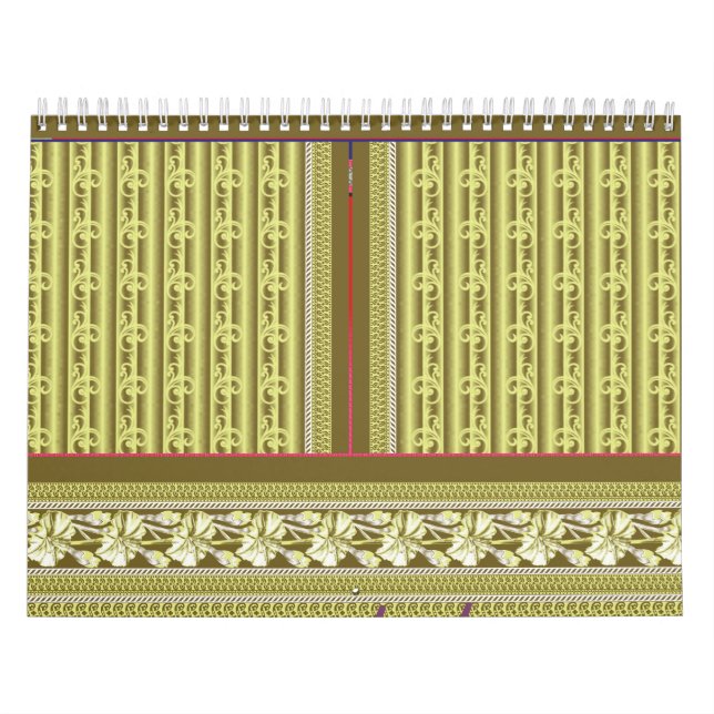 Kreuzstich einer Vase mit Blume Kalender (Titelbild)