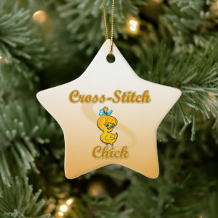 Kreuzstich Keramik Ornament