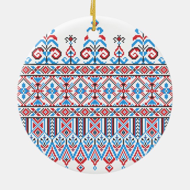 Kreuzstich Keramikornament (Hinten)