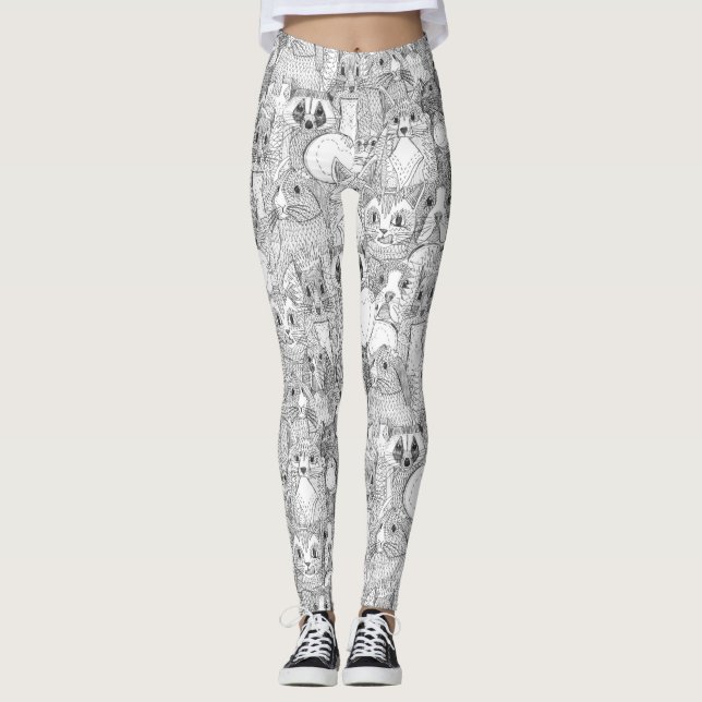 Kreuzstich Leggings (Vorderseite)