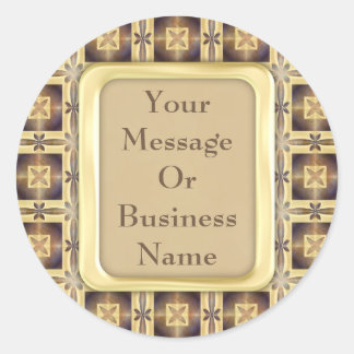 Kreuzstich Runder Aufkleber