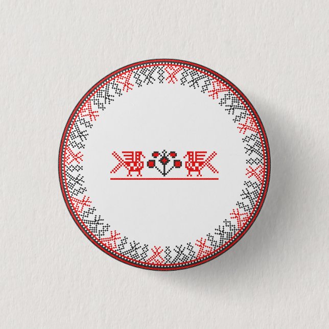 Kreuzstiche Button (Vorderseite)