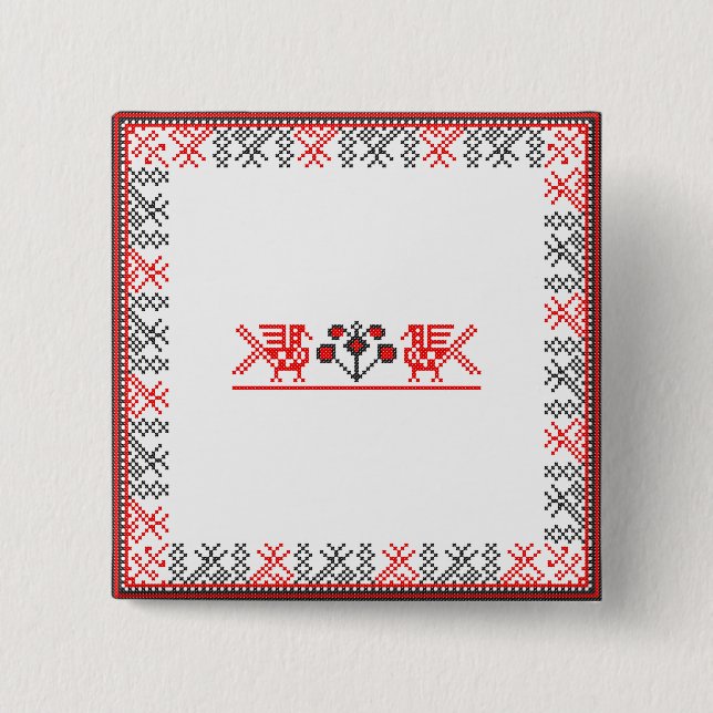 Kreuzstiche Button (Vorderseite)