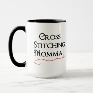 Kreuzstitching Momma Tasse