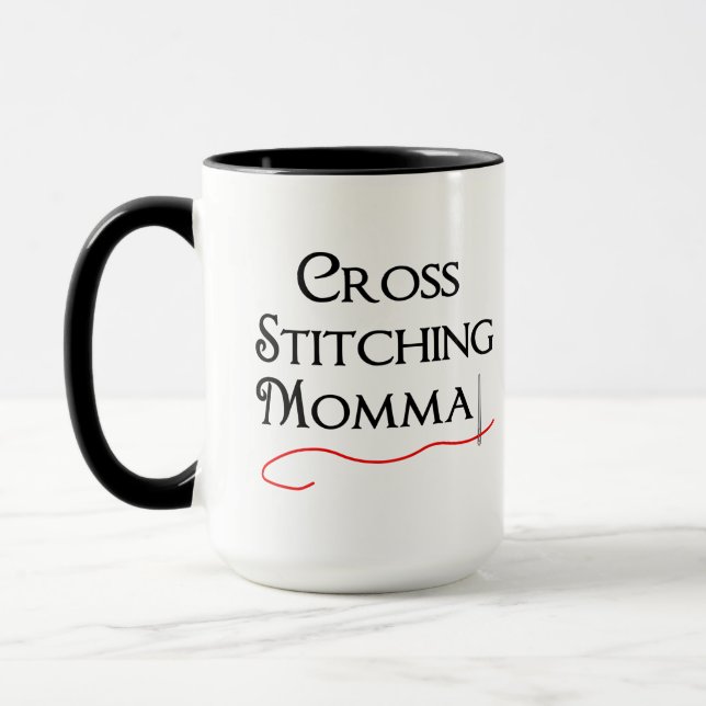 Kreuzstitching Momma Tasse (Links)
