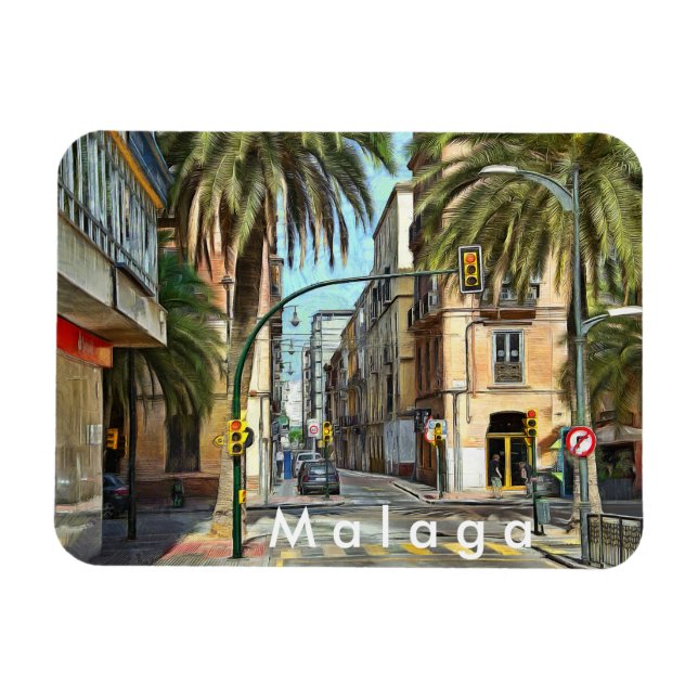 Kreuzung in der südlichen Stadt. Magnet (Horizontal)