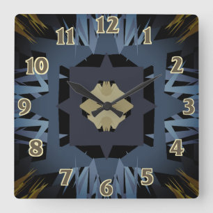 Kreuzung Quadratische Wanduhr