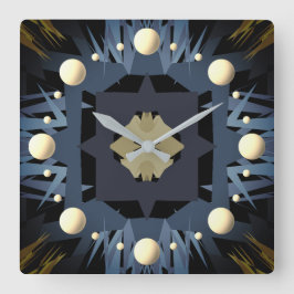 Kreuzung Quadratische Wanduhr
