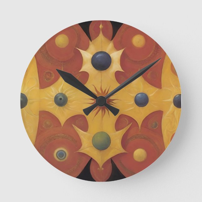 Kreuzung Runde Wanduhr (Vorderseite)