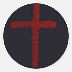 KREUZUNG RUNDER AUFKLEBER