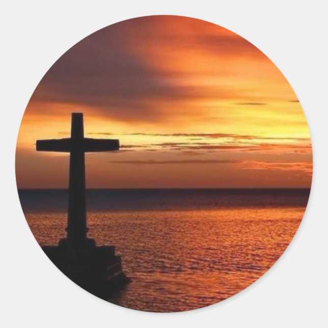 Kreuzung Runder Aufkleber (Vorderseite)