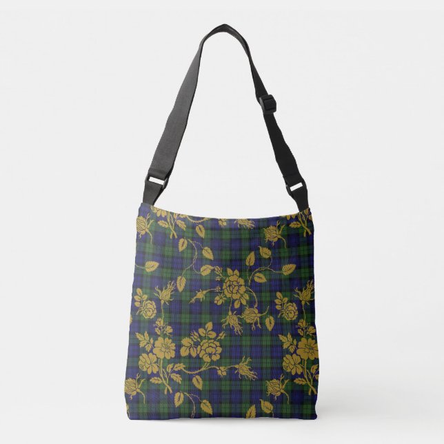 Kreuzung Tasche in Blackwatch Rokoko Tartan (Vorderseite)