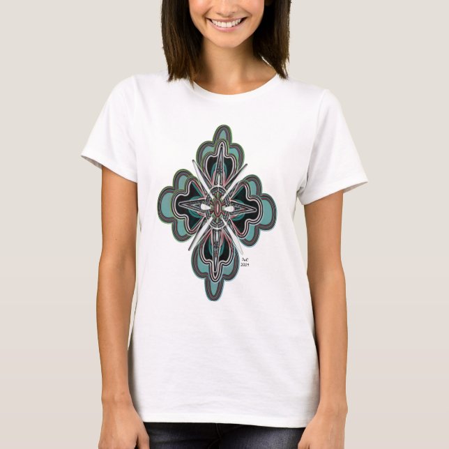 Kreuzung über (Behälter) T-Shirt (Vorderseite)