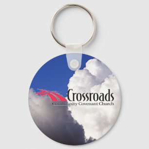 Kreuzungen, bewölkt schlüsselanhänger