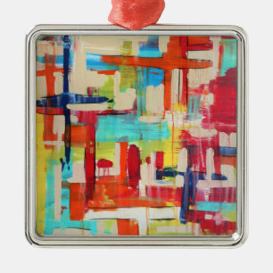 Kreuzungen Silbernes Ornament